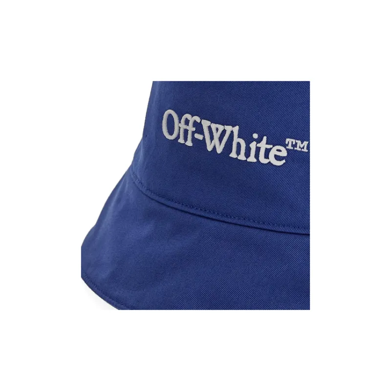 OFF-WHITE Cotton Bucket Hats Unisex Blue-2