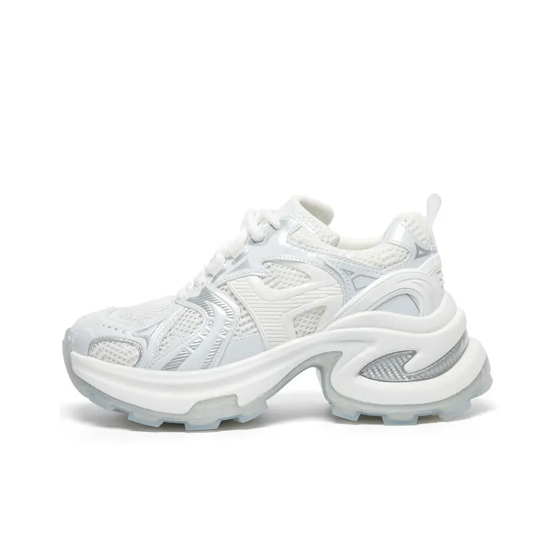 CHERRY&KALIKA Cushioning, Slip Resistant, Abrasion Resistant, Breathable Low Top Chunky Sneakers Women's-5