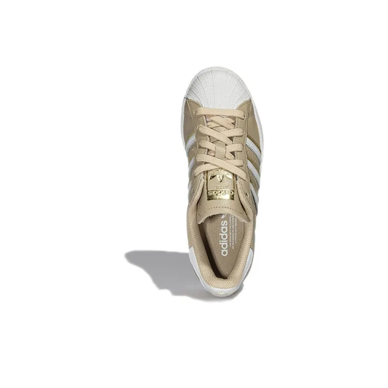 Adidas Superstar Pale Nude Gold Metallic Women's-4