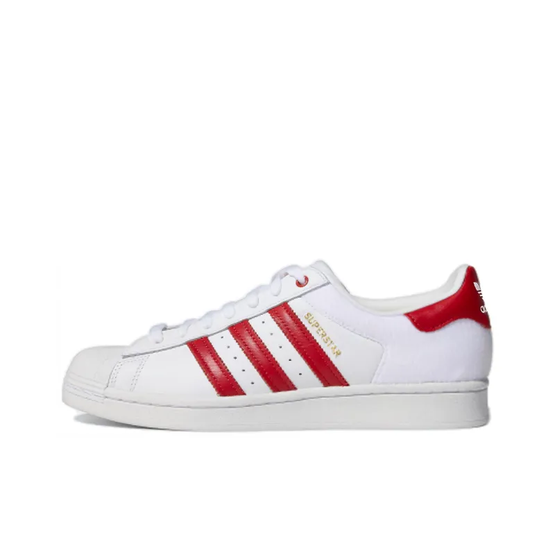 Adidas Superstar Velcro White Red-0