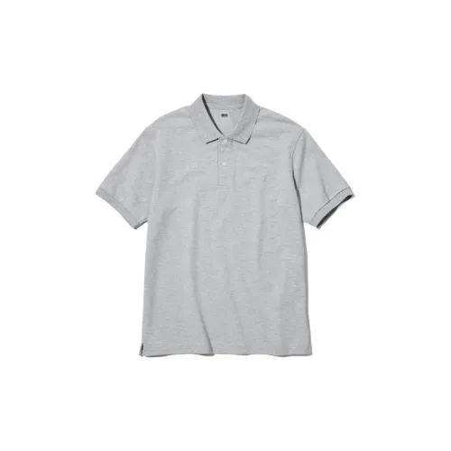 UNIQLO Polo Shirts Unisex 04 Smoke Gray