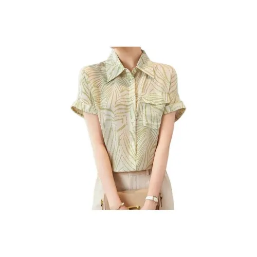 To the west Shirts Women's Floral Green