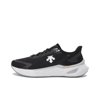 DESCENTE Energize Z Cushioning Lightweight Low Top Running Shoes Unisex Black White