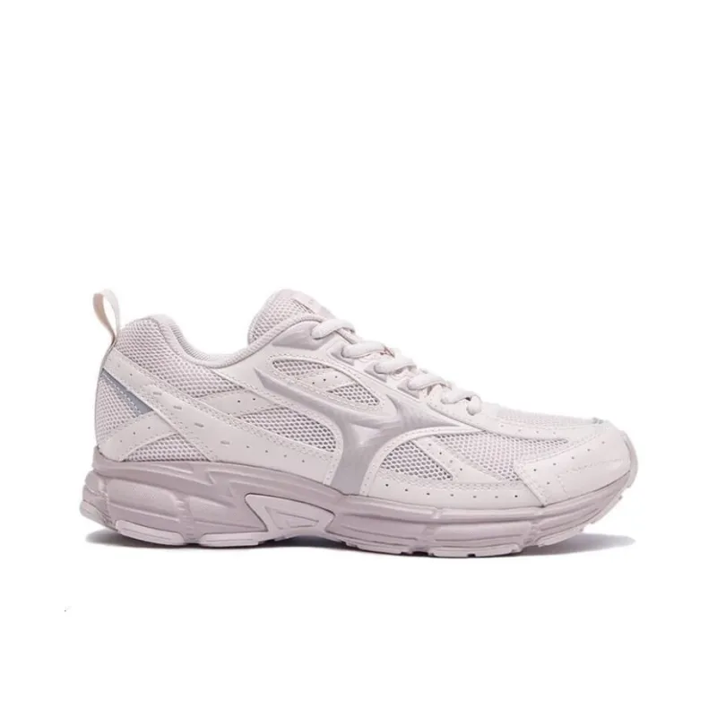 Mizuno Speed Anti-Slip Wear-Resistant Low-Top Running Shoes Unisex Gray Pink-1