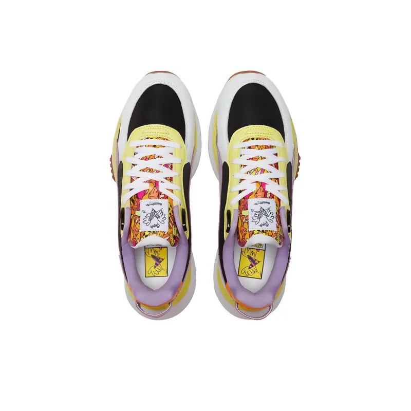 PUMA Romero Britto X Wild Rider 'White Limelight Gum'-3