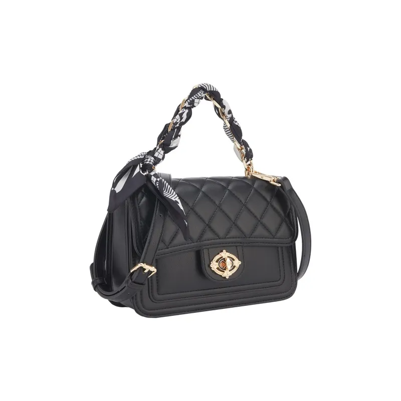 YEARCON Synthetic Leather Crossbody Bags Shoulder Bags Handbags Regular Women's Ecru/Black/Light Gray-7