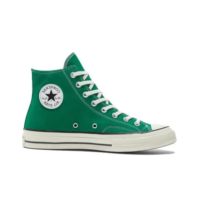 Converse 1970s Slip Resistant Abrasion Resistant Shock Absorbers High Top Canvas Shoes Unisex Green-1