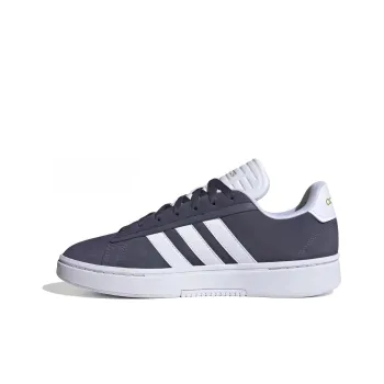 Adidas GRAND COURT ALPHA Anti Slip Wear Resistant Low Top Skateboard Shoes Men's Black White