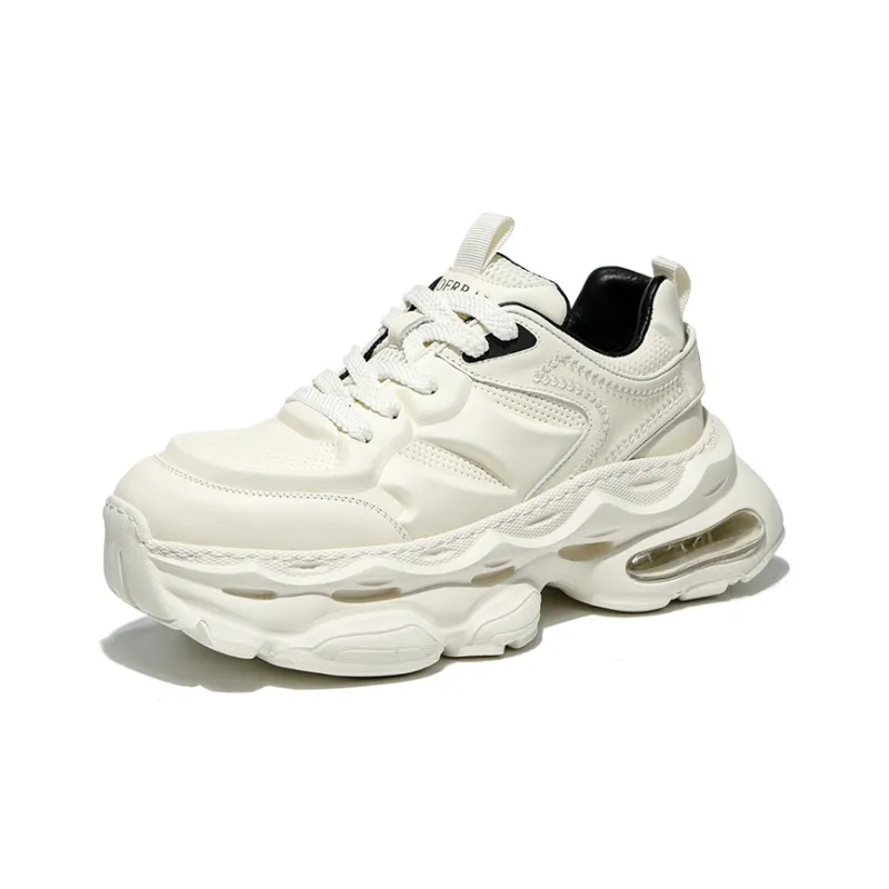 MOERBAI Breathable Lightweight Height Increasing Low-Top Chunky Sneakers Men's-1