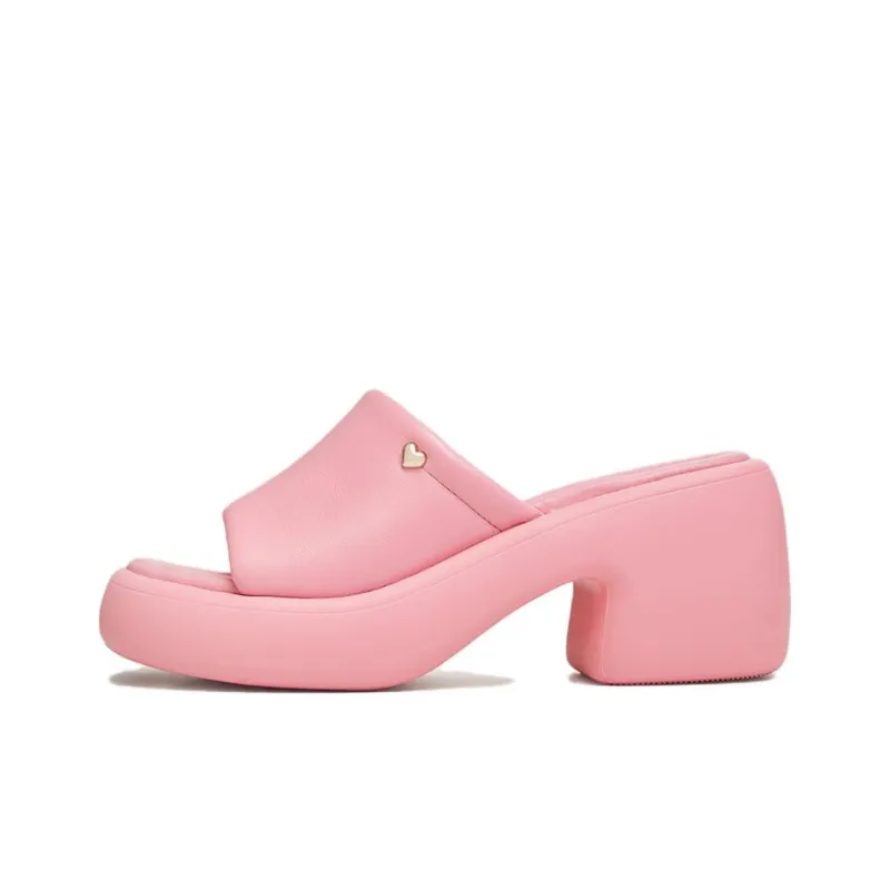 TATA Slide Slippers Women's Pink/Green/Ecru/Black-15