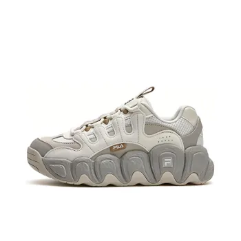 FILA Croissant Lightweight Low Top Chunky Sneakers Women's White Gray