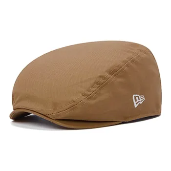 New Era Cotton Berets Unisex Brown