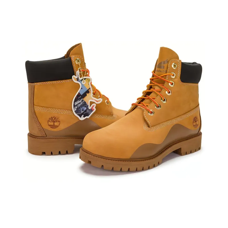 Timberland Heritage 6 Inch Waterproof Boot 'Wheat Nubuck With Brown'-4