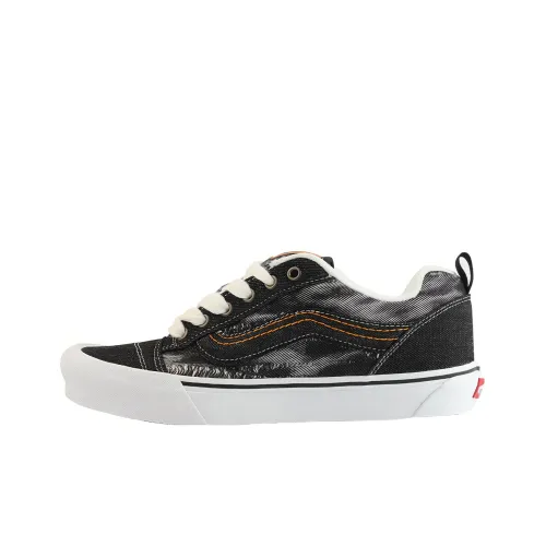 Vans Knu Skool Anti Slip Wear Resistant Low Top Skateboard Shoes Unisex Black