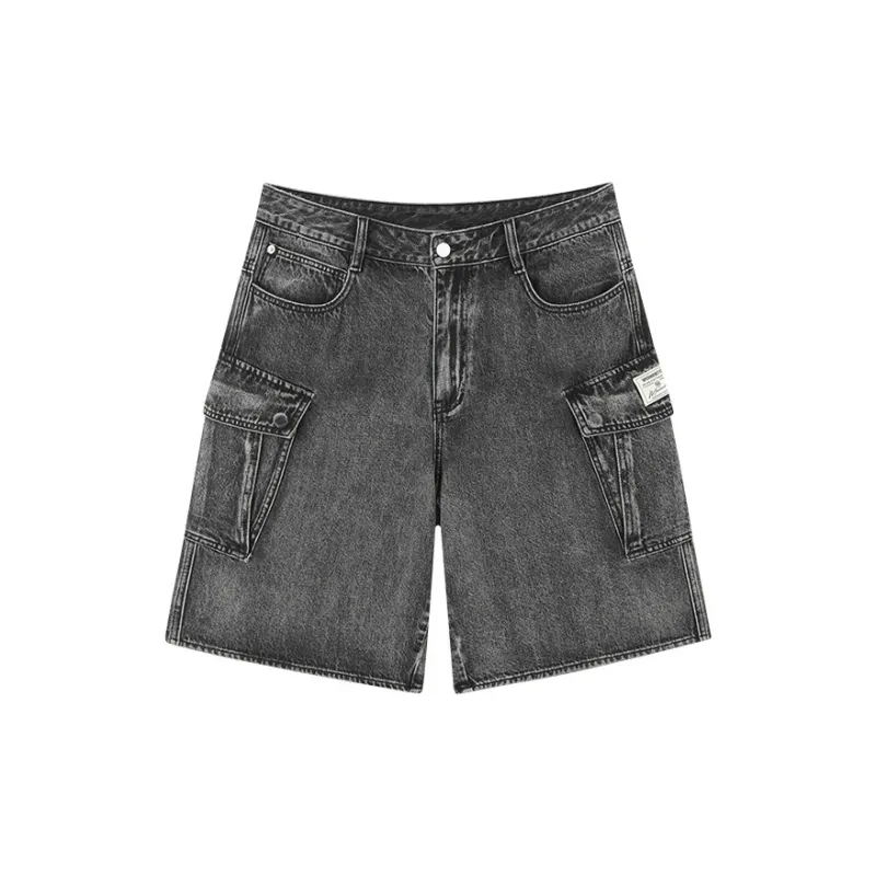 NPC Denim Shirt Shorts Set For Men-Distressed Unisex-6