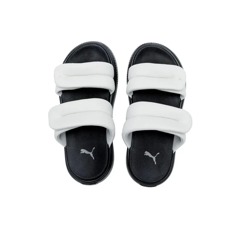 PUMA Mayu Puffy Sandals 'Grey Black' Women's-3