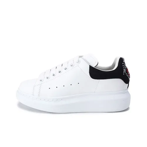 Alexander McQueen Skateboard Shoes Women's Low-Top White/Black Tail