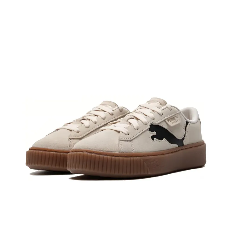 PUMA Suede Platform Shoes 'Beige Brown' Women's-2