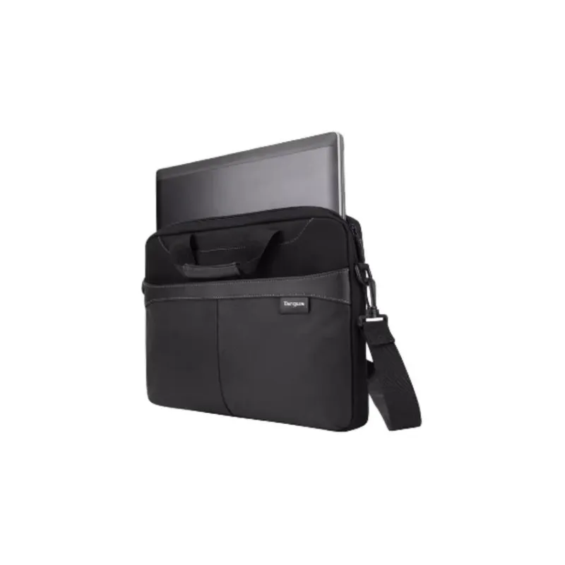 TARGUS Polyester One Shoulder Crossbody Laptop Bag Unisex Black-3