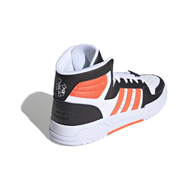 Adidas Neo Entrap Mid Shoes 'White Black Orange'-3