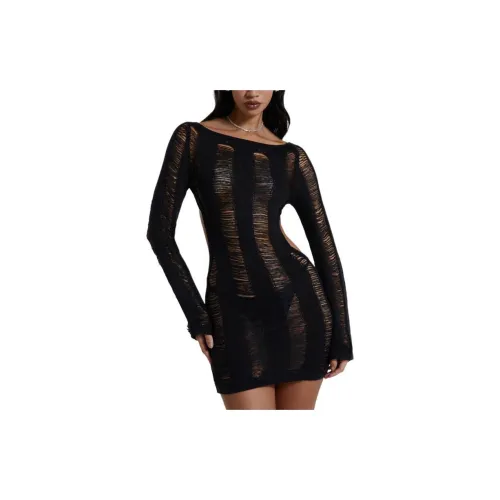 Jaded London Long-Sleeved Dresses Women's Black/Black