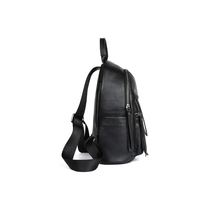 MILLIE'S Cow Leather Backpack Regular Women's Black-3