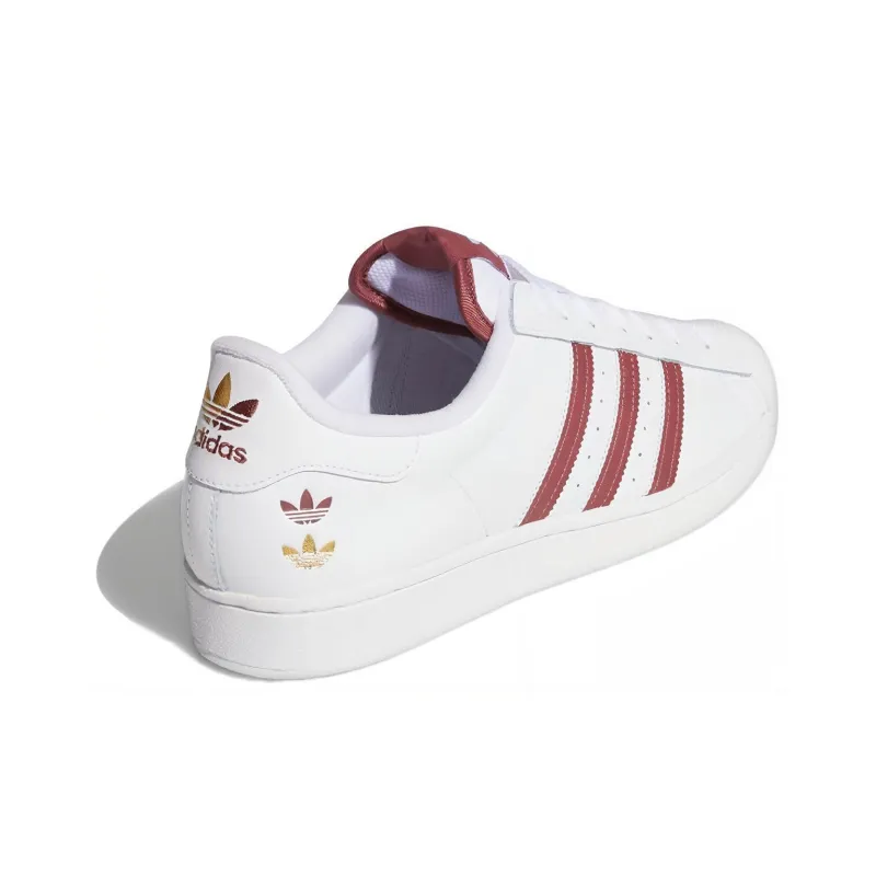 Adidas Superstar White Quiet Crimson-3