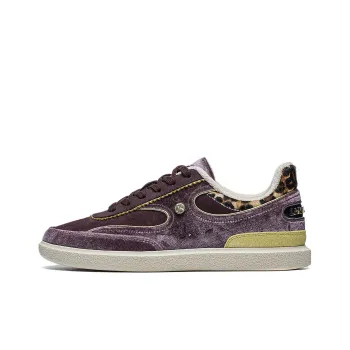 LI-NING 1990 Anti-Slip Wear-Resistant Low-Top Skateboard Shoes Women's Deep Matte Red