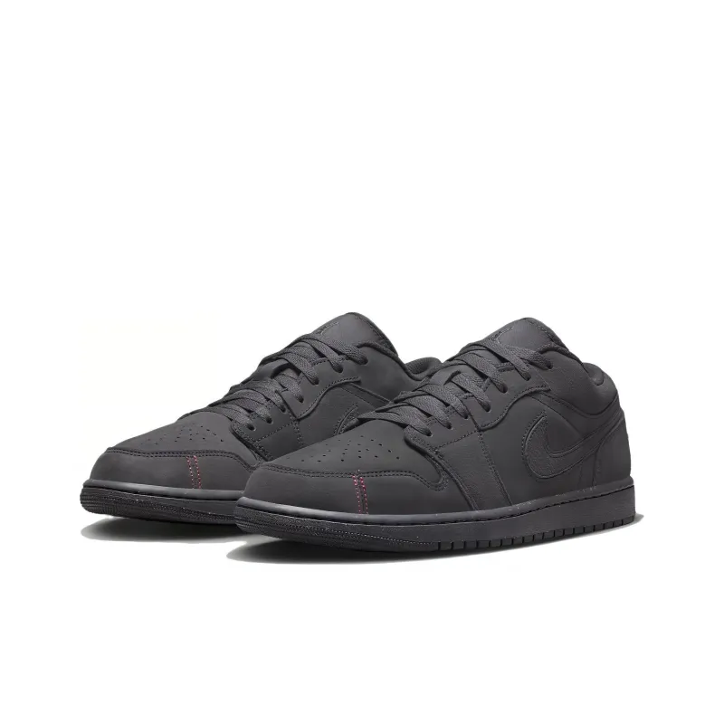 Jordan 1 Low Se Craft Dark Smoke Grey Varsity Red-2
