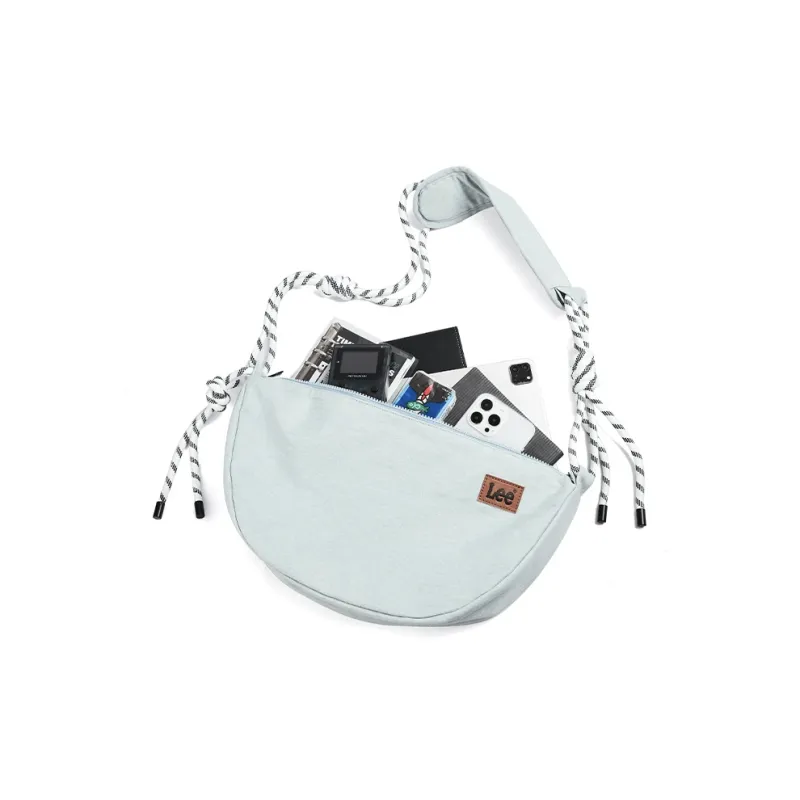 Lee Denim Dumpling Bag Crossbody Bag Regular Unisex Denim Blue/Gray White/Blue White/Black-8