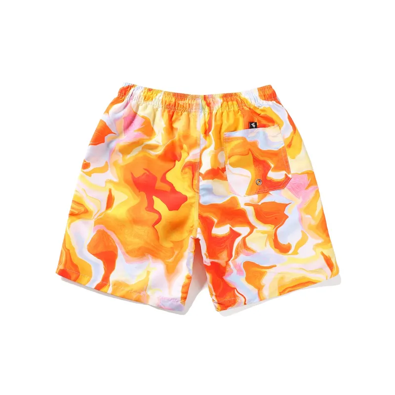 GAILANG Beach Shorts Men's Tie Dye Orange-1