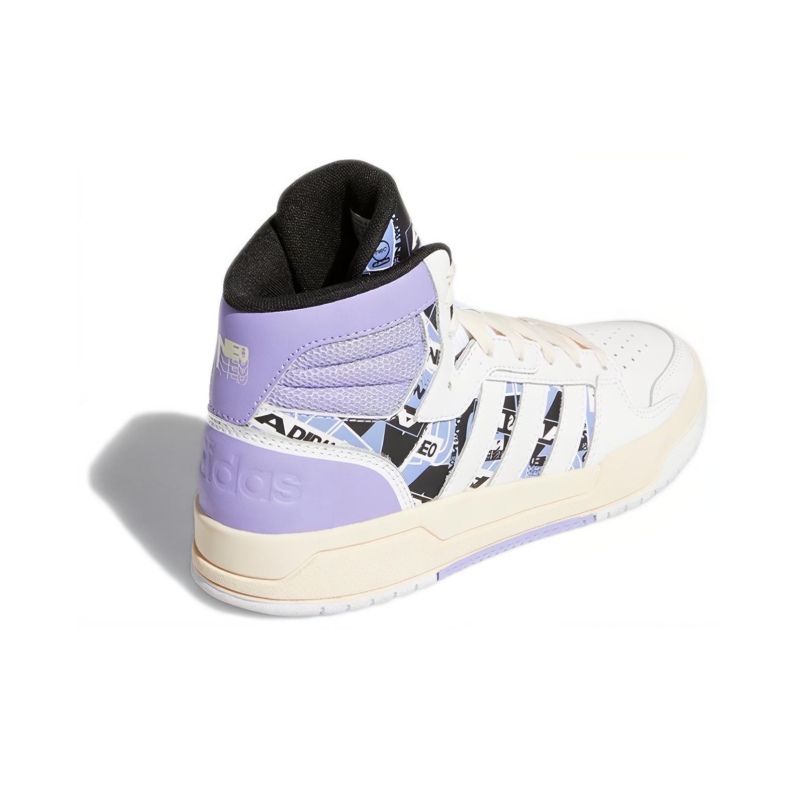 Adidas neo white purple best sale