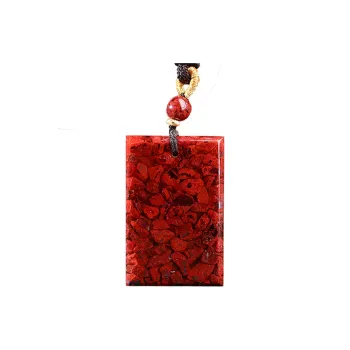 The Thousand Seals Family Reconstructed Cinnabar Jade Pendants Unisex