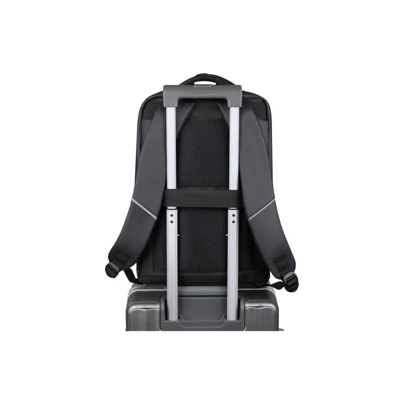 KINGSONS Oxford Backpack Laptop Bag Regular Men's Black/Gray-6