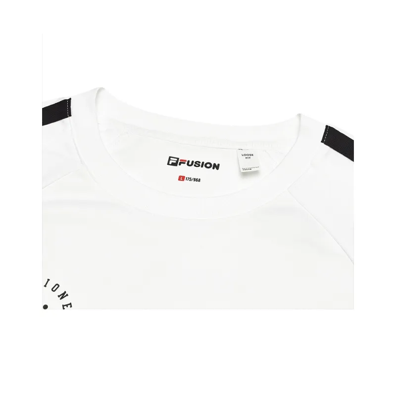 FILA FUSION INLINE T Shirts Unisex White-2