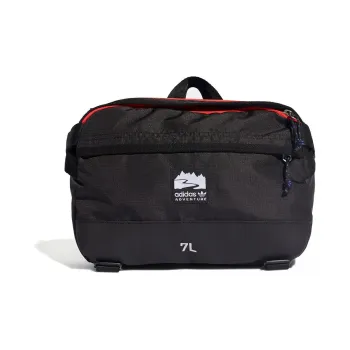 Adidas Originals Polyester Sports Bag, Sling Bag, Fanny Pack Shoulder Bag Regular Unisex Black