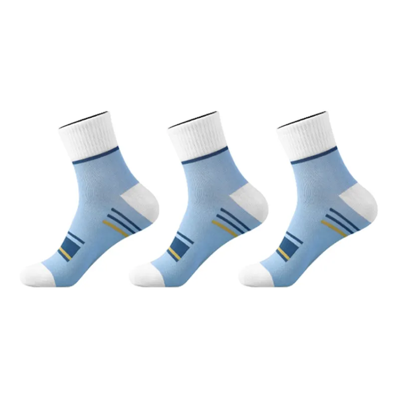 H YXIANG Mid Calf Socks Men's 3 Pack-1