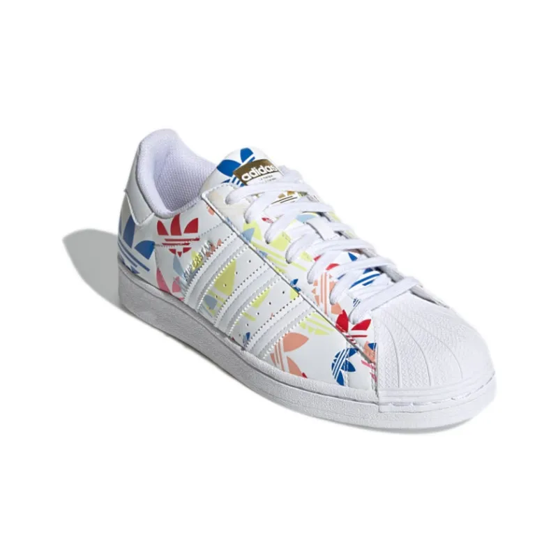 Superstar Adidas Originals 'Allover Trefoil - White Multi'-2