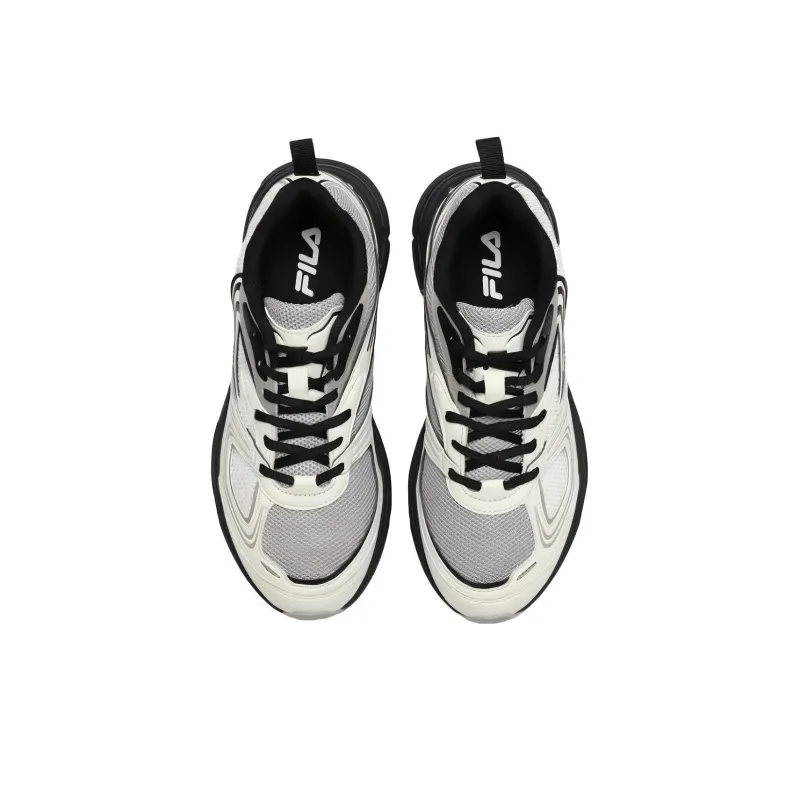 FILA Interrun Cushioning Anti Slip Wear Resistant Breathability Low Top Casual Running Shoes Unisex White-3