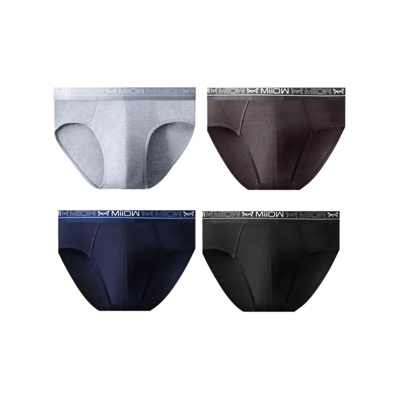 MIIOW Underpants Basic Business, Minimalist Style Fashion Men's 4 Pack-0