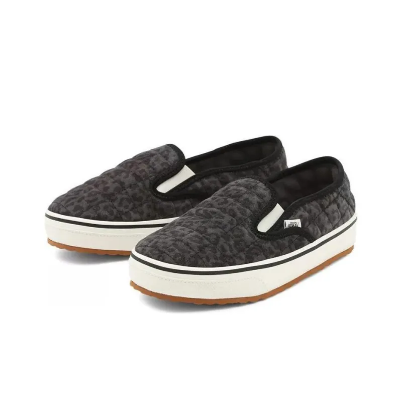 Vans Unisex Cheetah Slip Er 2 Low Top Sneakers Black/White-2
