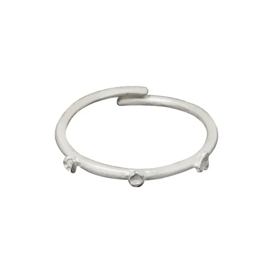 M.Wong 925 Sterling Silver Open Ended Archipelago Thin Ring Unisex-0