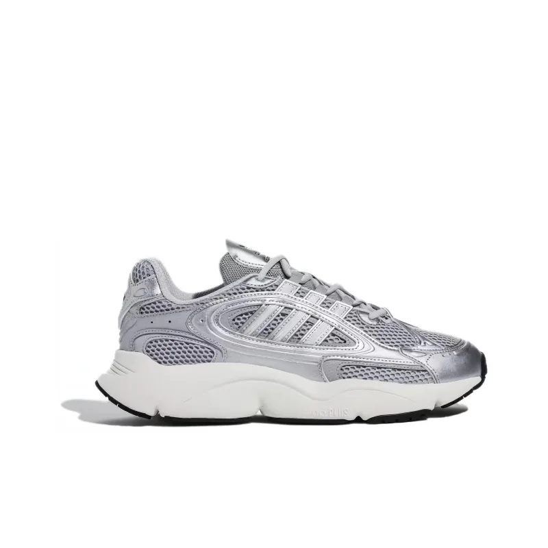Adidas Originals Ozmillen Cushioning Slip Resistant Low Top Casual Running Shoes Men's Silver White-1