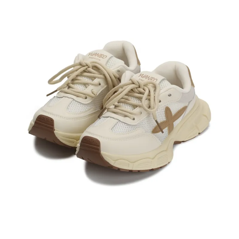 Zun'er Wear Resistant Lightweight Height Increasing Low Top Chunky Sneakers Unisex-2