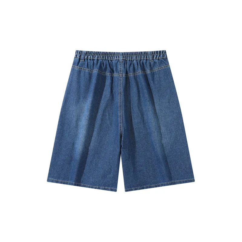 Mowlow Denim Shorts Unisex Dark Blue-1