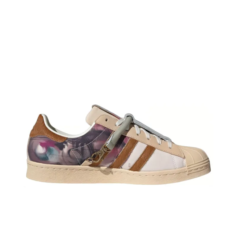 Adidas Originals Superstar 80s X Han Meilin 'Cream Brown'-1