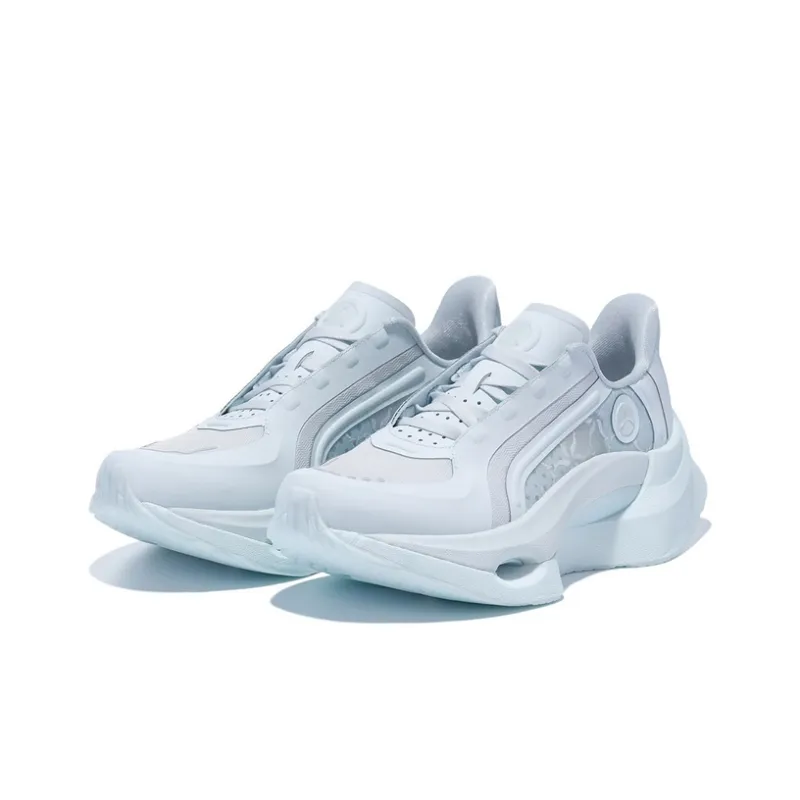 LI NING 1990 Glimpse Height Increasing Rebound Low Top Casual Shoes Women's Cloud Porcelain Blue-1