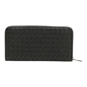 Bottega Veneta Woven Zip Around Wallet