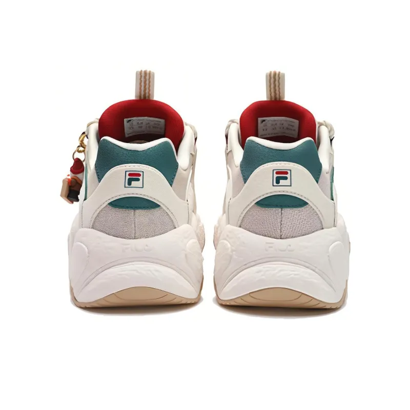 FILA Originale Collection Cushioned Slip Resistant Low Top Chunky Sneakers Men's White Gray-2