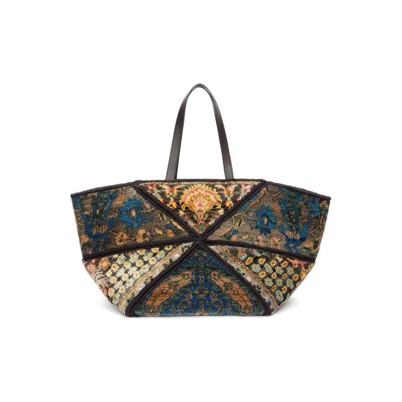 LOEWE Silk And Wool Blend Handbag Extra Large Unisex Multicolor-2